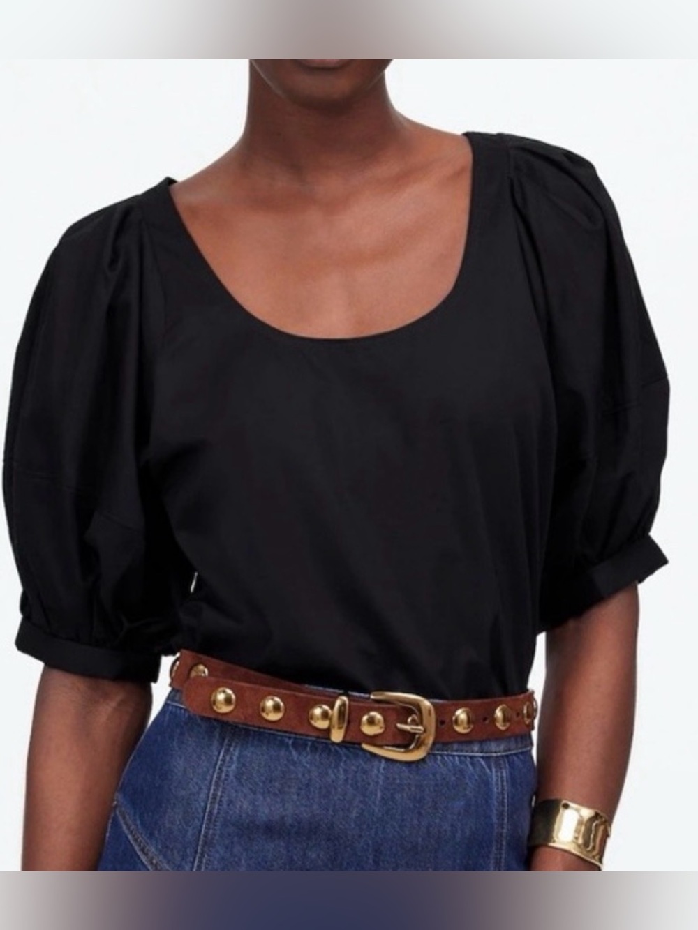 NWT Madewell Relaxed Scoopneck Top - Sz M